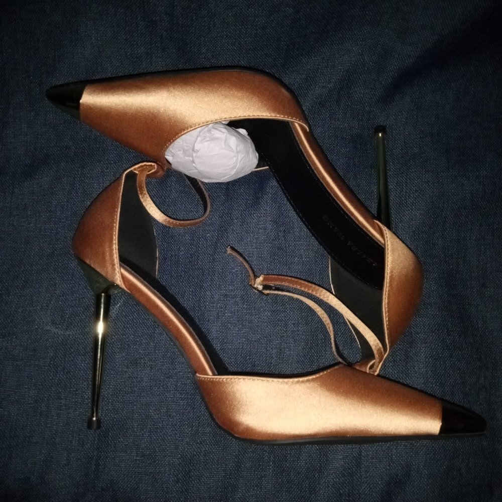 AZALEA WANG " THE BOWING BEAUTIFUL " CLASSIC TAN STILETTO ( BRAND NEW !! - Picture 5 of 5